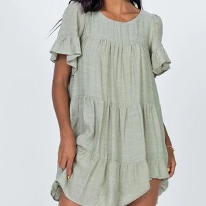 Princess Polly Miami Mini Dress in sage